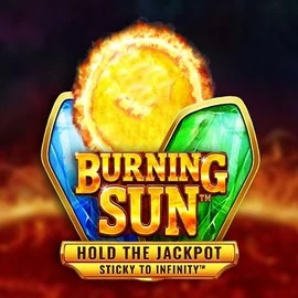 Burning Sun slot logo by Wazdan at Gambloria Casino