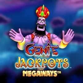 Genie Jackpots Megaways slot logo by Blueprint Gaming at Gambloria Casino