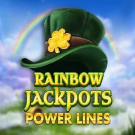 Rainbow Jackpots Power Lines slot visual from Red Tiger Gaming available on gambloriacasinoo.com